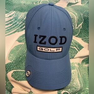 Izod Light Blue Golf Cap with Detachable Ball Marker!